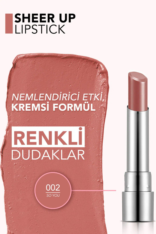 رژ لب جامد شیرآپ فلورمار FLORMAR SHEER UP