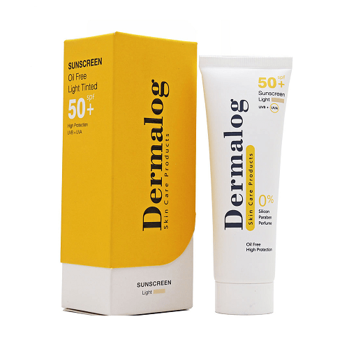 کرم ضد آفتاب رنگی روشن فاقد چربی SPF50 درمالوگ