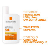 فلوئید ضد آفتاب بی رنگ SPF50 لاروش پوزای اورجینال