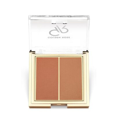 پالت رژگونه پودری دورنگ گلدن رز شماره 03 ROSY BRONZE