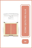 پالت رژگونه پودری دورنگ گلدن رز شماره 04 SOFT PINK