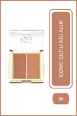 پالت رژگونه پودری دورنگ گلدن رز شماره 05 WARM PEARL