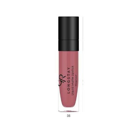 رژلب مایع مات گلدن رز مدل LONGSTAY شماره 35