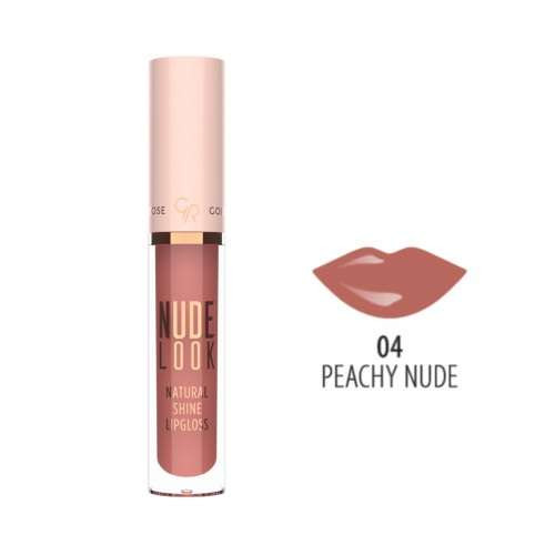 رژلب مایع گلدن رز مدل NUDE LOOK شماره 04 PEACHY NUDE