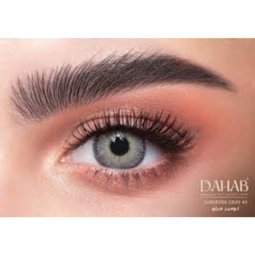 لنز یکساله دهب مدل F.STERLING GRAY رنگ طوسی روشن