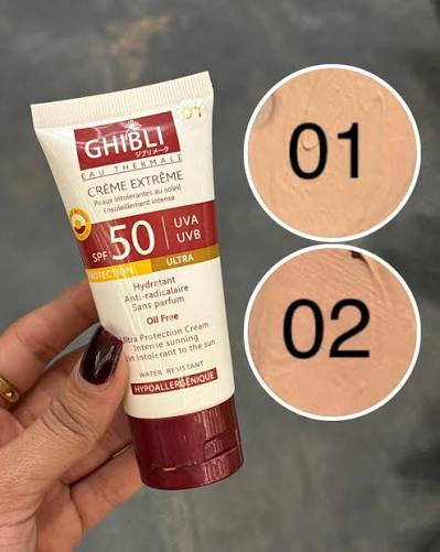کرم ضدآفتاب SPF50 جیبلی مدل CREME EXTREME حجم 65میلی لیتر