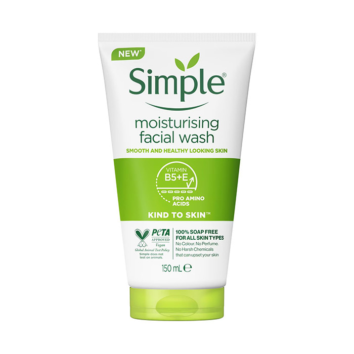 ژل شوینده صورت سیمپل مدل MOISTURISING حجم 150میلی لیتر