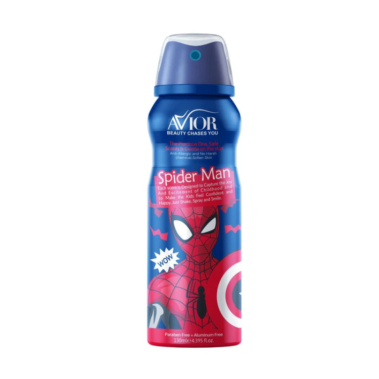 اسپری بدن کودک اویور مدل SPIDER MAN حجم 130میلی لیتر ملایم