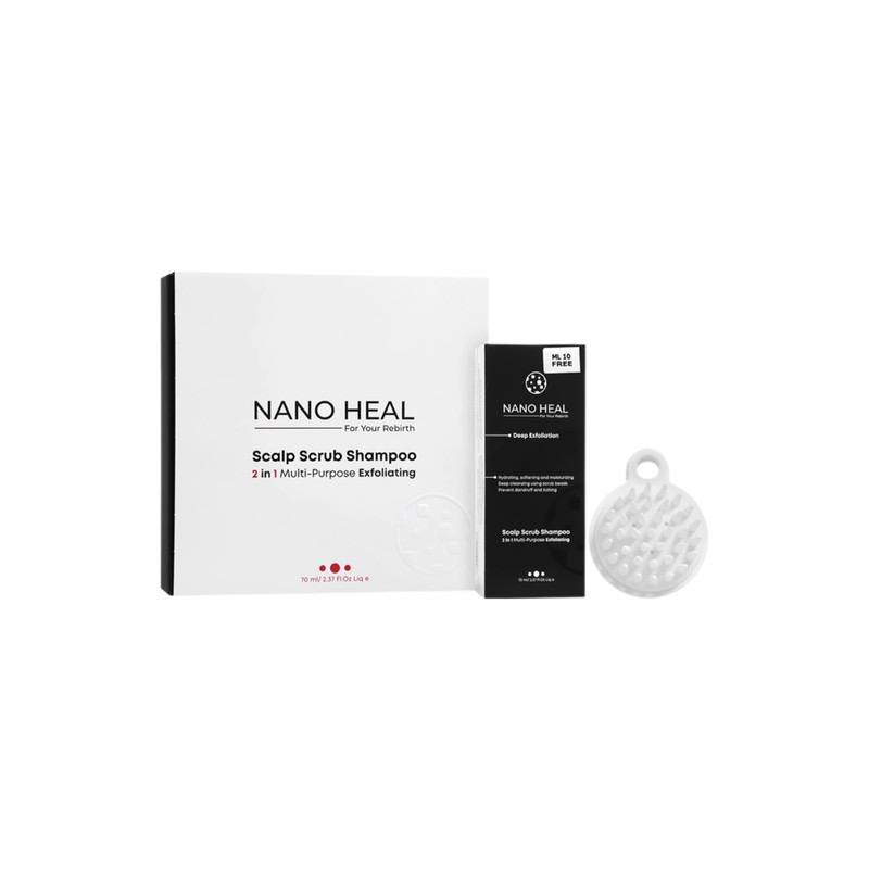 پک شامپوی اسکراب دار مناسب کف سر نانوهیل NANO HEAL حجم 70میلی لیتر