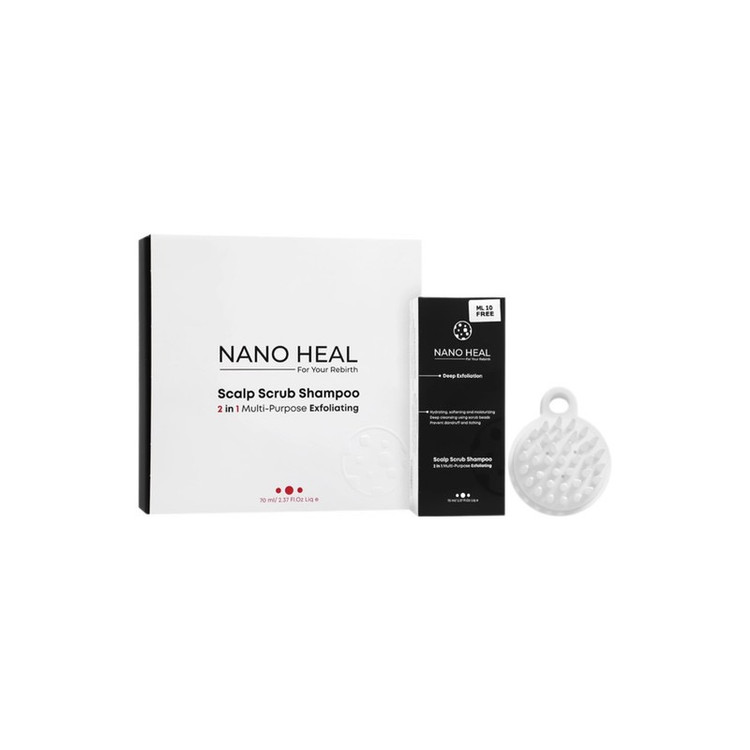پک شامپوی اسکراب دار مناسب کف سر نانوهیل NANO HEAL حجم 70میلی لیتر